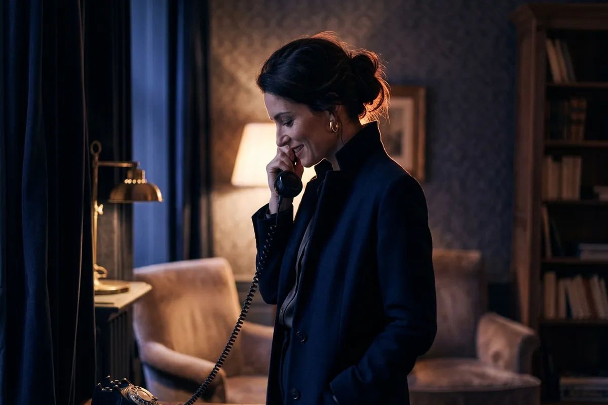 Combiné téléphonique et lumière rouge tamisée — dial hot