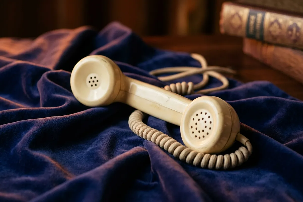 Femme allongée, téléphone à l'oreille, lumière tamisée du soir